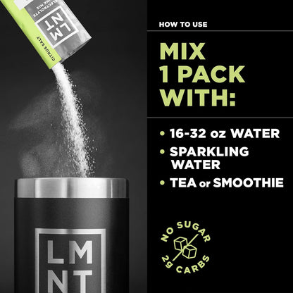 The Recovery Hydration Pack: LMNT Electrolyte Variety Pack (12-Sticks)