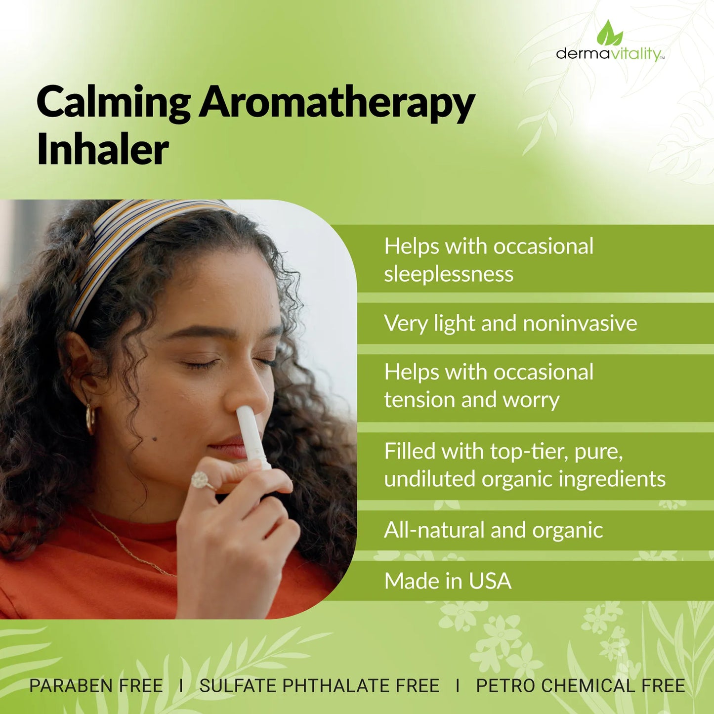 Aromatherapy Inhaler for Stress and Anxiety