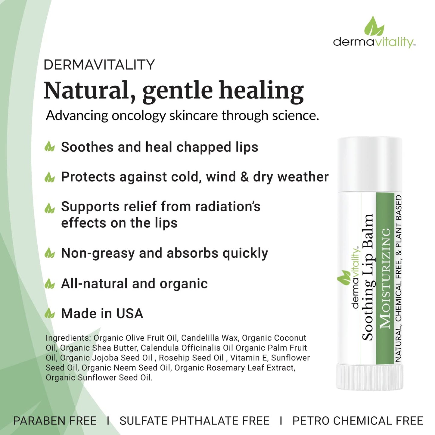 Organic Soothing Lip Balm for Oncology Patients