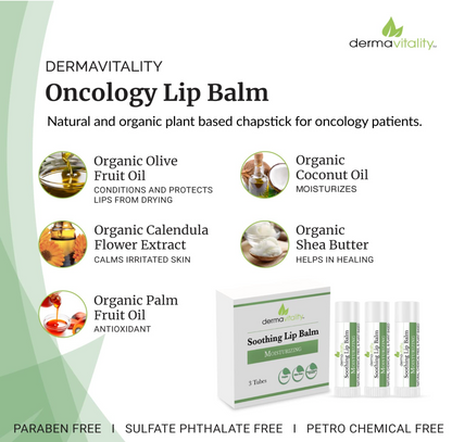 Organic Soothing Lip Balm for Oncology Patients