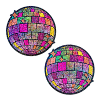 Disco Ball Nipple Covers Shimmering Glitter Pasties by Pastease