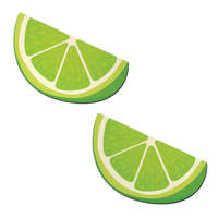 Lime Wedge Pasties in Vibrant Green Hint of Lime Nipple Covers by Pastease